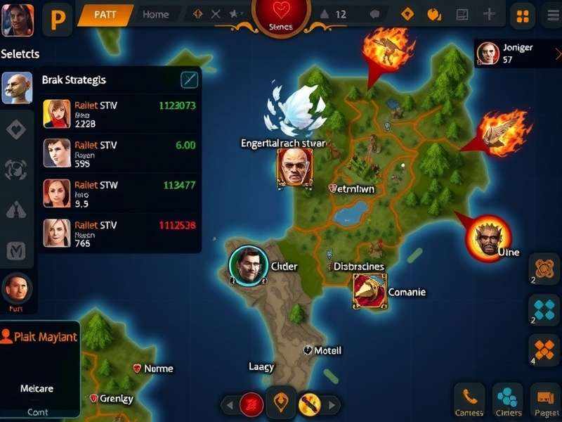Monarch Blaze Strategic Map and Territory Control Monarch Blaze strategic map overview