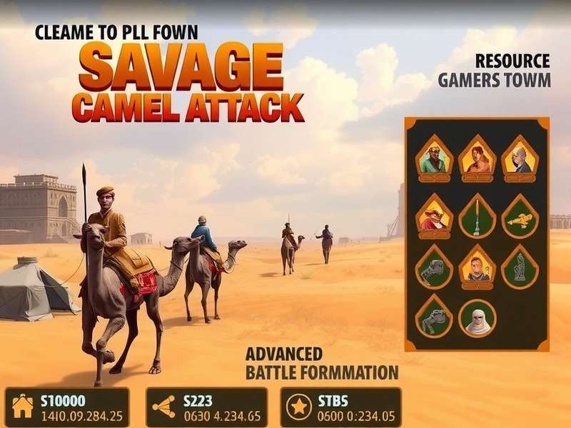 Savage Camel Attack resource management interface