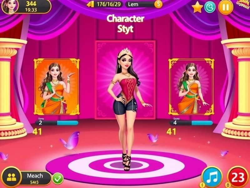 Radiant Bollywood Queen gameplay showing dance sequence