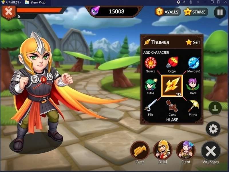 Diverse Character Roster in Thumka Thunder Avenger Thumka Thunder Avenger Character Selection Screen