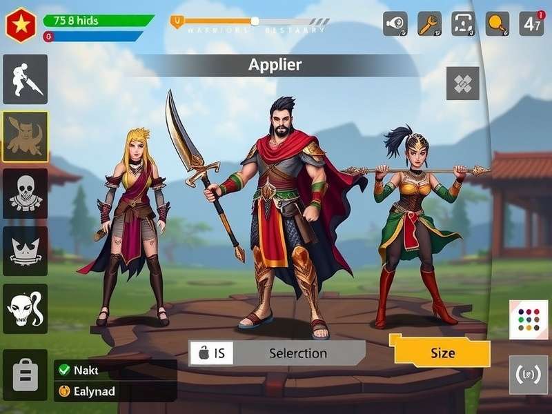 Character Customization in Jai Hind Warrior Ace Jai Hind Warrior Ace character customization screen