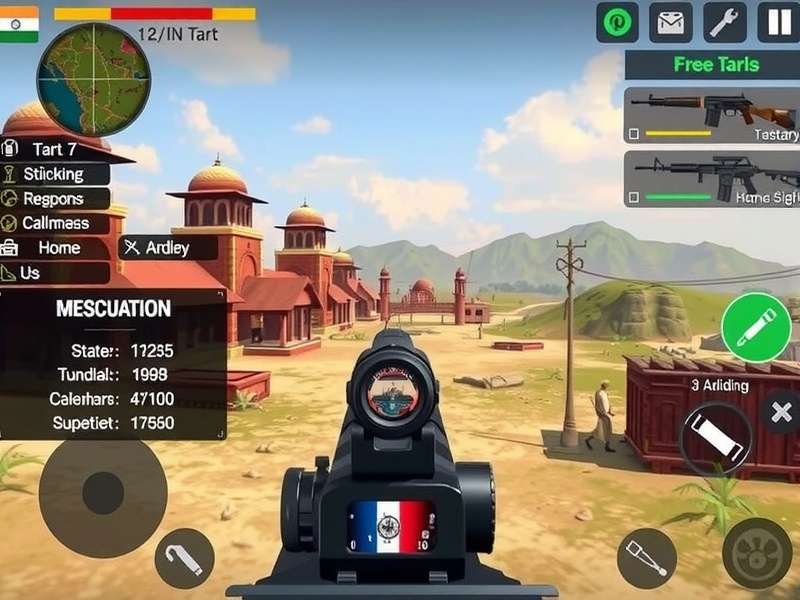 Sniper King Of India weapons customization screen