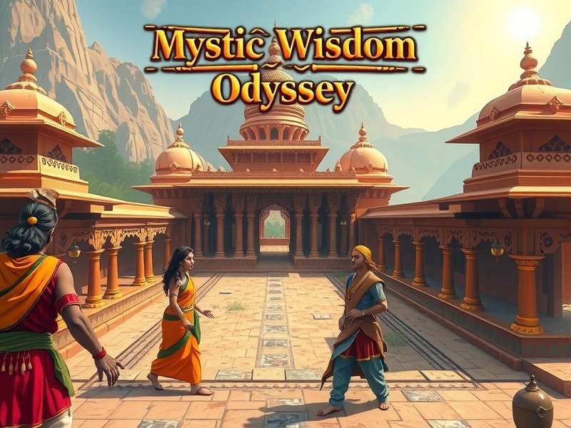 Main characters of Mystic Wisdom Odyssey in traditional Indian attire