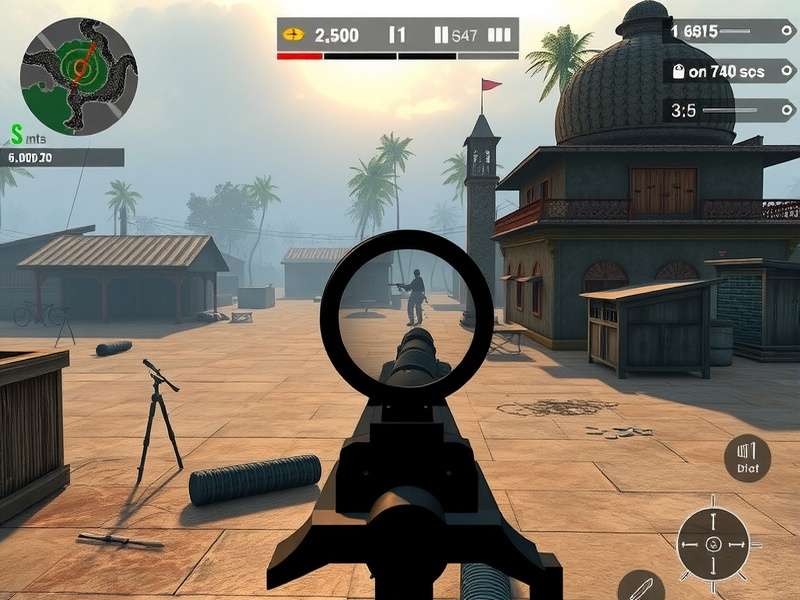 Sniper King Of India detailed environment graphics