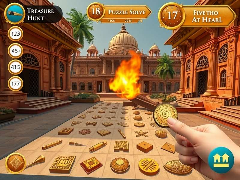 Fabulous Fortune Find gameplay screenshot showing treasure hunt interface