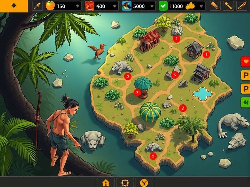 Assolna Wild Adventures Gameplay Environment Assolna Wild Adventures gameplay screenshot showing jungle environment