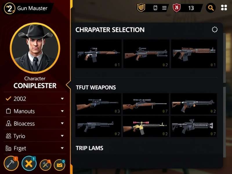 Fiesta Gun Master gameplay screenshot showing character and weapons