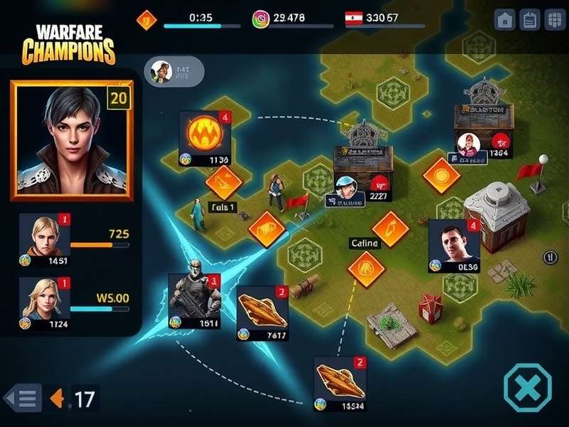 Warfare Champions Gameplay Action Warfare Champions gameplay screenshot showing character combat