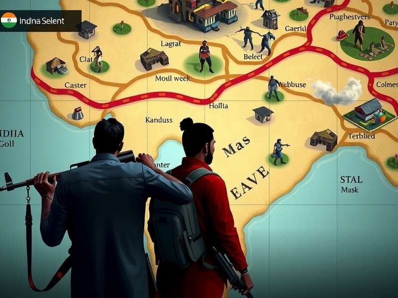Indian Insurgent Strategic Map Interface Indian Insurgent gameplay screenshot showing strategic map