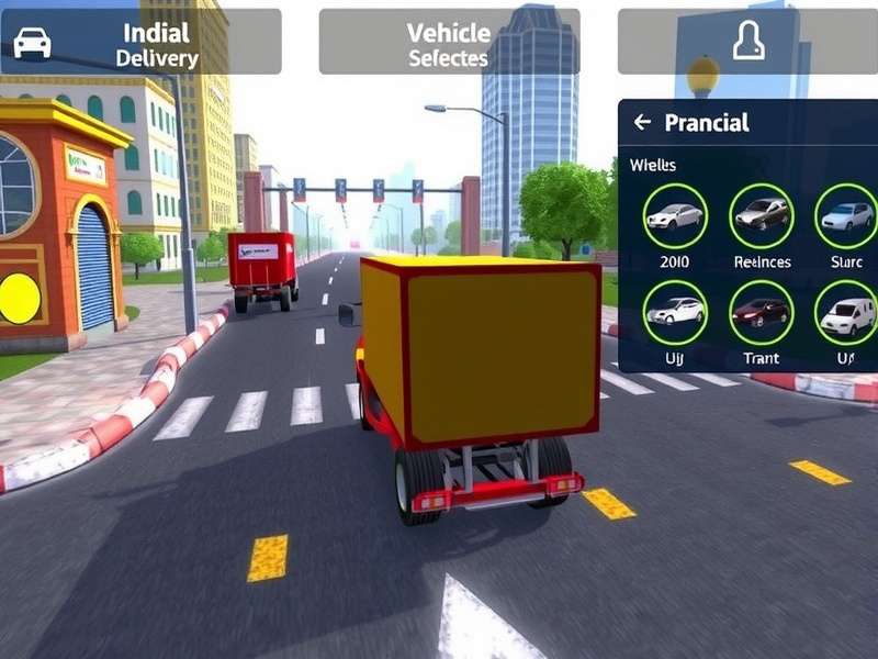 Delivery Dominator Pro Gameplay Delivery Dominator Pro gameplay screenshot showing delivery vehicle in Indian city