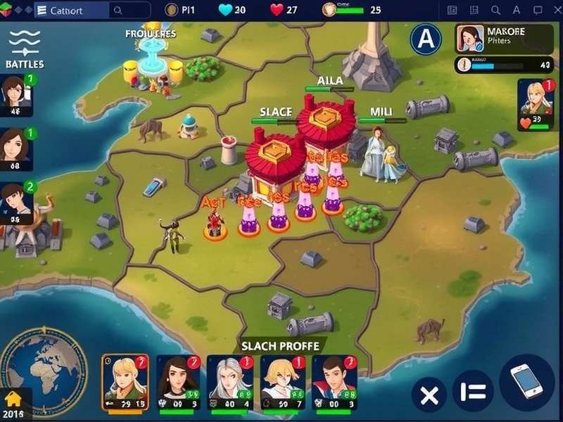 Anise Splendid Warfare Battle System Anise Splendid Warfare battle scene with multiple unit types