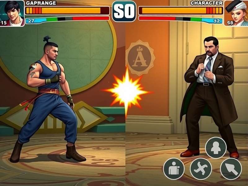 Karnataka S Finest Fighter intense combat scene Karnataka S Finest Fighter gameplay screenshot showing character combat