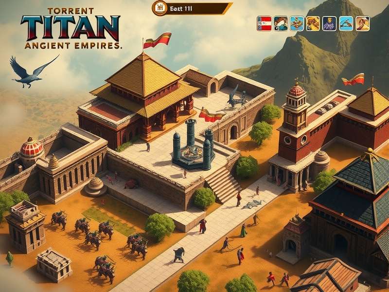 Torrent Titan Ancient Empires battle scene showing military units