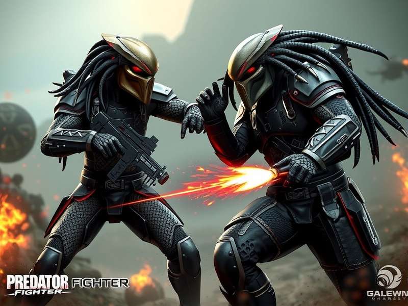 Intense Combat in Predator Fighter Predator Fighter Combat Scene