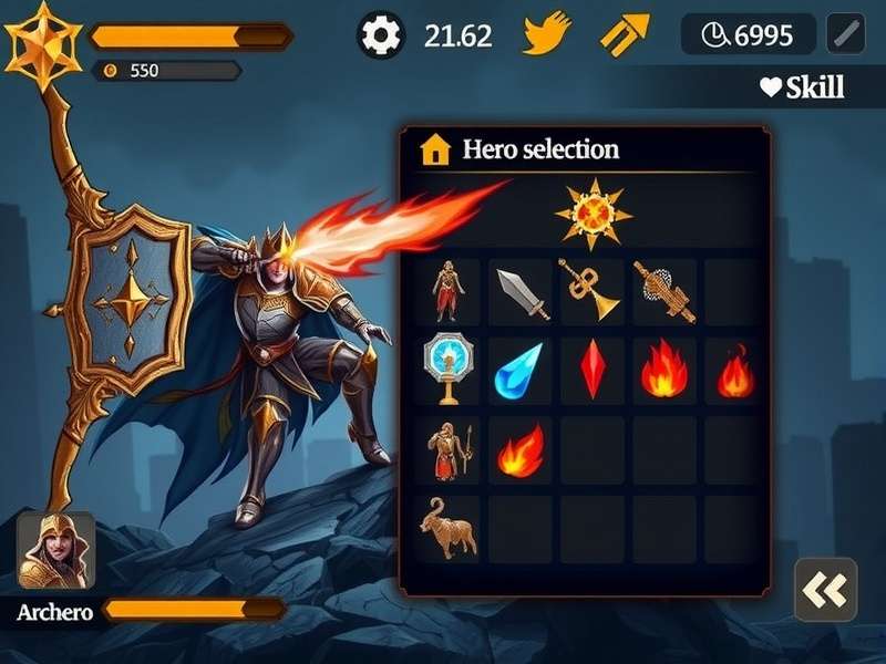 Archero Combat King gameplay screenshot showing hero combat