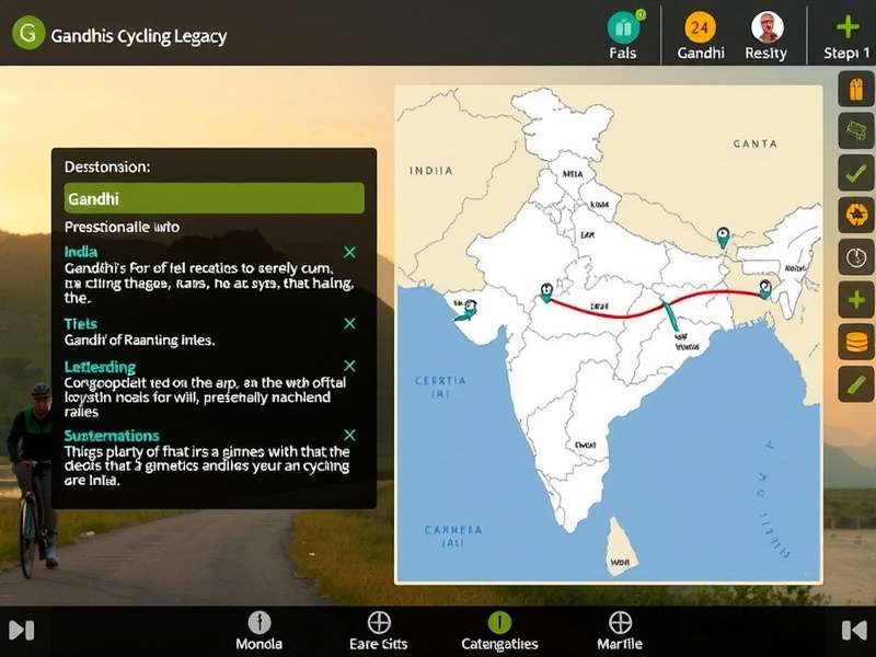 Gandhi S Cycling Legacy philosophical decision-making interface
