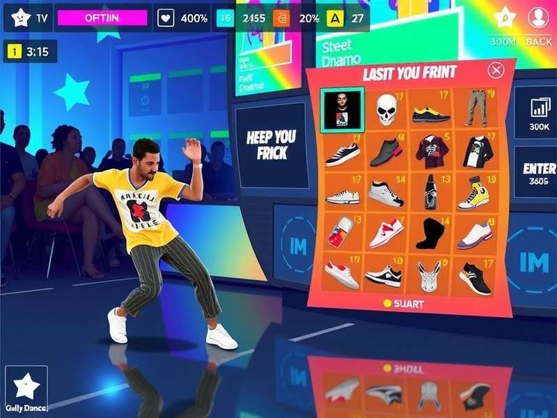 Gully Dance Dynamos gameplay showing character performing street dance moves