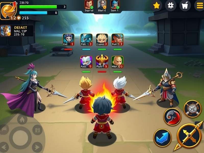 Pattol Titan Odyssey gameplay screenshot showing character battles