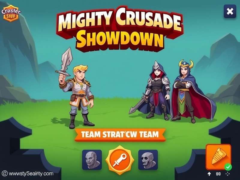 Character Selection in Mighty Crusade Showdown Mighty Crusade Showdown character selection screen