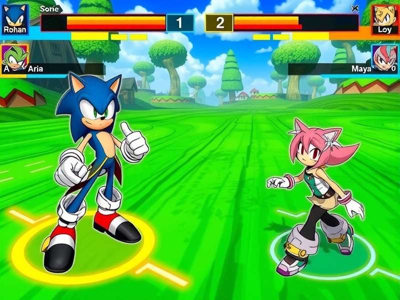 Aria - The Sonic Blade Aria character from Hyper Sonic Striker