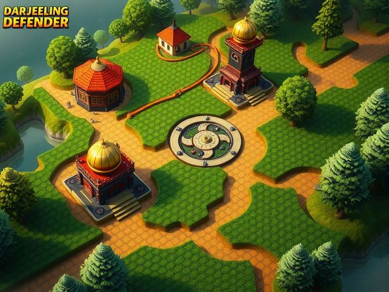 Defensive structures in Darjeeling Defender game