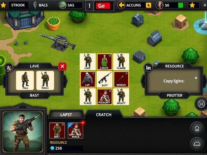 Character Customization in Golconda Brave Commandos Golconda Brave Commandos character customization options