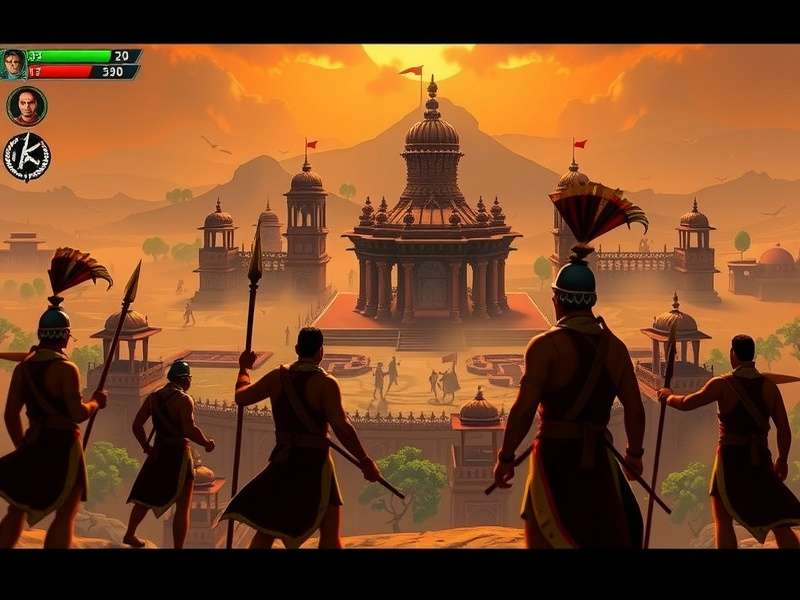 Rashtrakuta Warrior S Honor Battle Scene Rashtrakuta Warrior S Honor gameplay screenshot showing ancient Indian battlefield