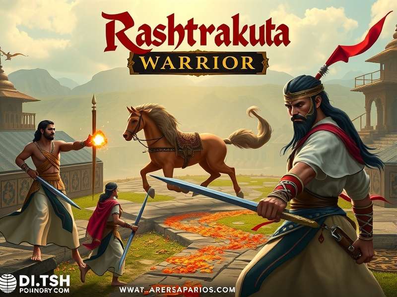 Rashtrakuta Warrior S Honor Narrative Moment Rashtrakuta Warrior S Honor story scene showing ancient Indian court intrigue