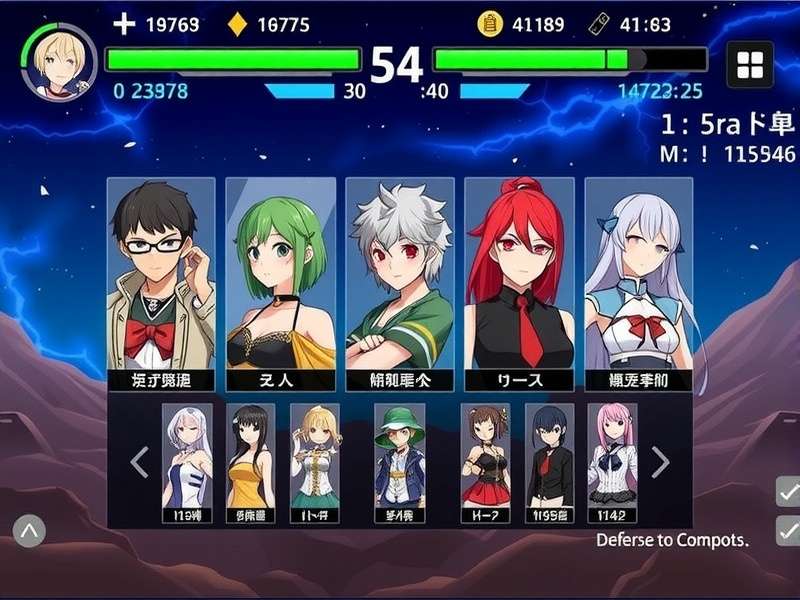 Legendary Anime Alliance Character Selection Screen Legendary Anime Alliance gameplay screenshot showing character selection