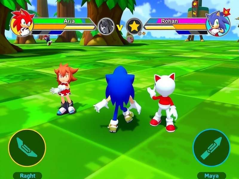 Character Progression System in Hyper Sonic Striker Hyper Sonic Striker character progression interface