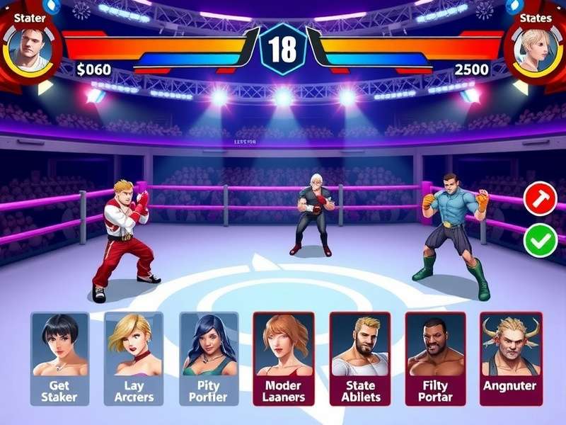 Superstar Battle Character Selection Screen Superstar Battle character roster showing diverse fighters