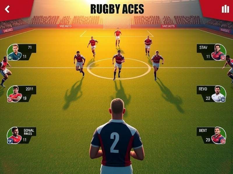 Rugby Aces Vanguard strategic analysis showing player formations