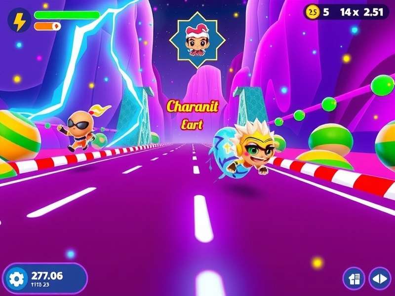 Holi Lightning Dash multiplayer competition screen