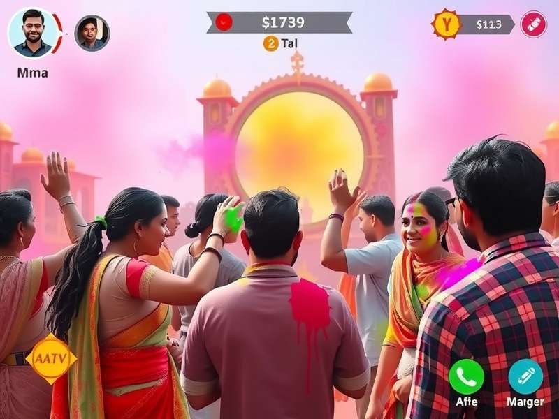 Cultural elements in Joyful Holi Gala