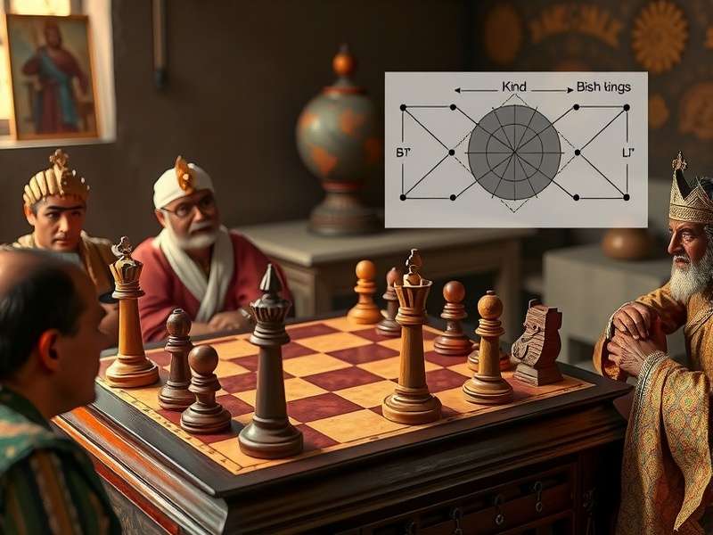 Traditional Bicholim Kings game board setup with pieces