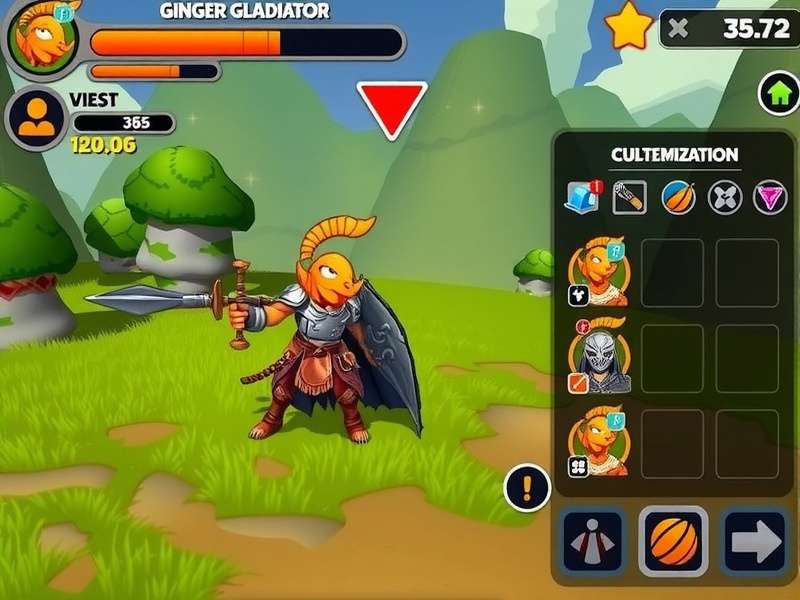 Ginger Gladiator multiplayer battle scene