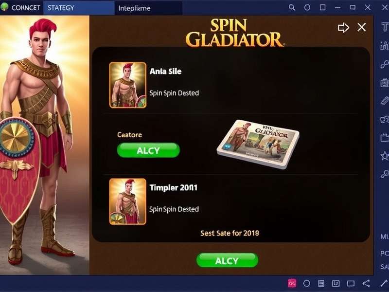 Spin Gladiator India Game Interface Spin Gladiator India Game Interface