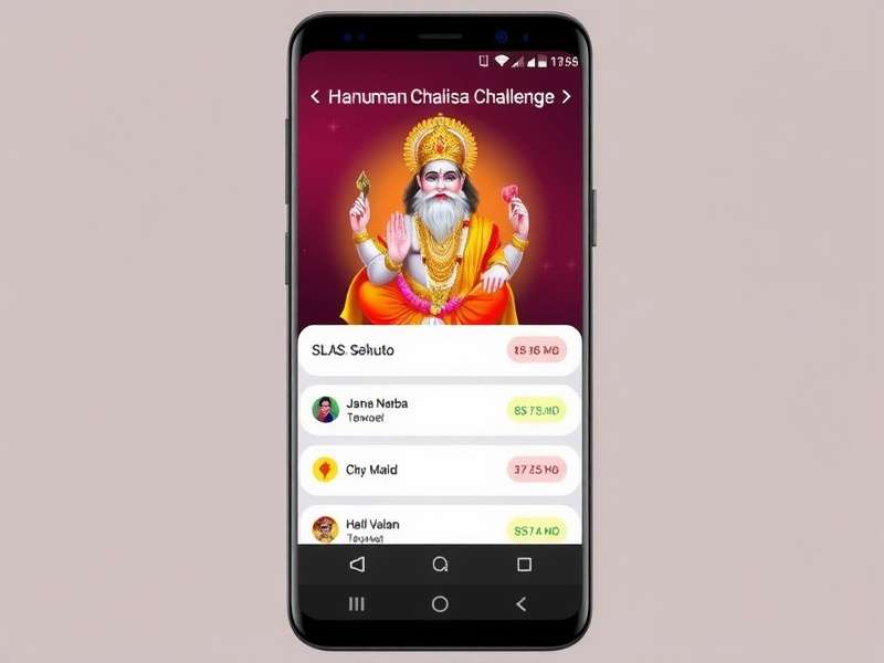 Hanuman Chalisa Challenge Progress Tracking