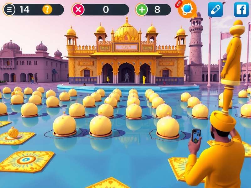 Harmandir Sahib Memory Match Game Interface Harmandir Sahib Memory Match gameplay screenshot
