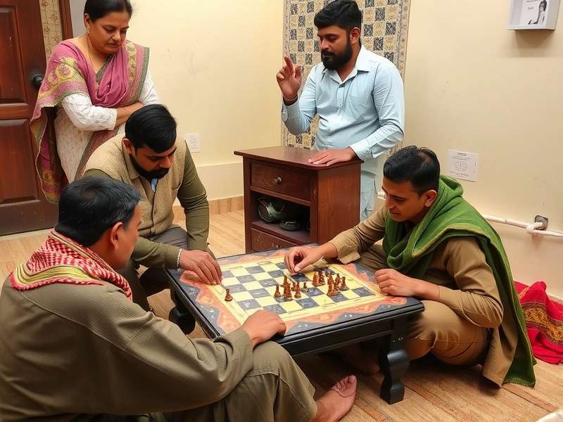 Traditional Panchgani Hill Hustler game setup with players
