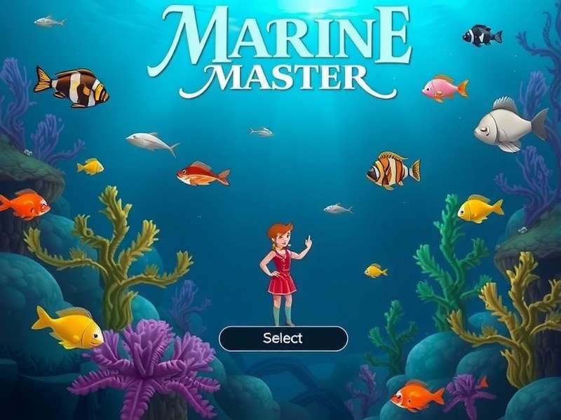 Diverse marine life in Marine Magic Master game