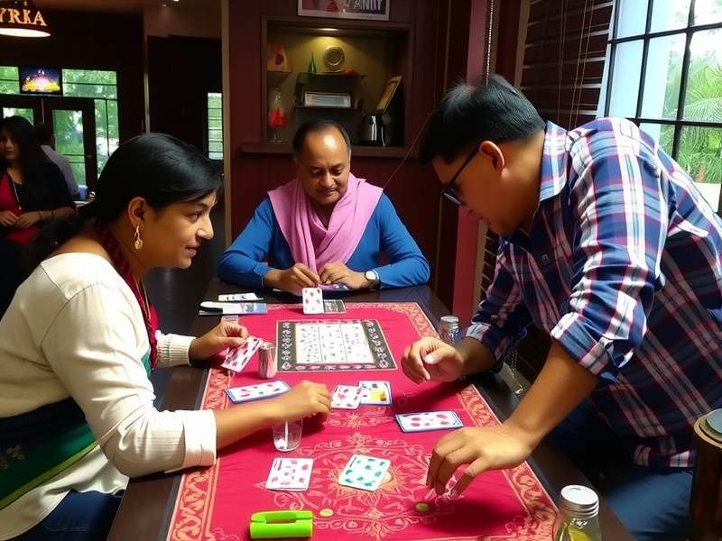 Rummy tournament in progress