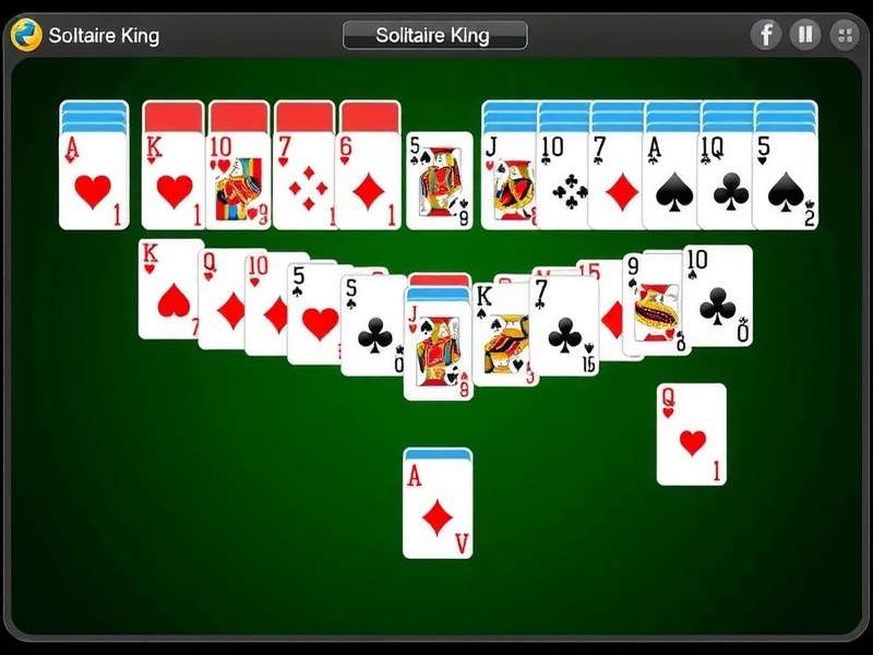 Solitaire King Rules Demonstration Visual demonstration of Solitaire King rules and card movements