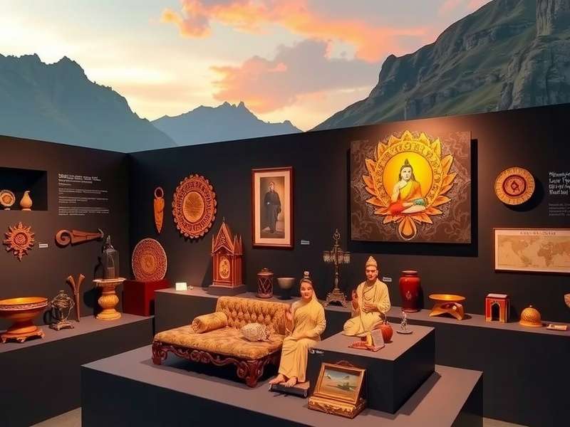 Divine Trek cultural exhibition display